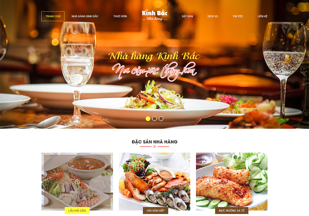 Thiết kế web nhà hàng